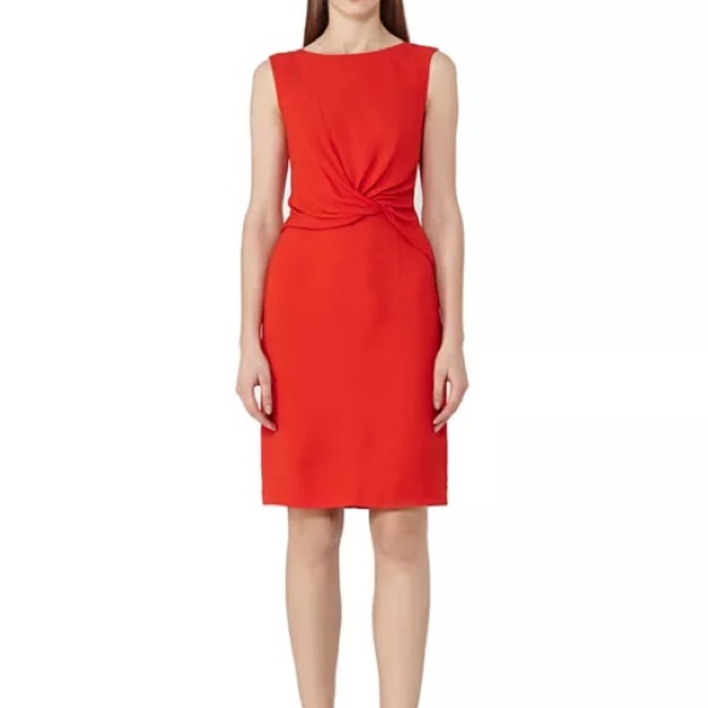Reiss Erica Twist-Front Dress